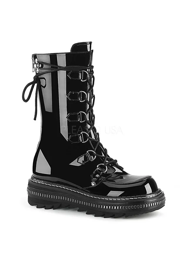 1 1/4" PF Lace-Up Mid-Calf Boot, Back Zip