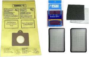 11 Kenmore Type C or Type Q Premium Allergen Canister Vacuum Bags, (1) Kenmore CF1 81002 Motor Chamber Filter, (2) Kenmore EF1 86889 HEPA Exhaust Filters, Fits Progressive, Intuition, Canisters