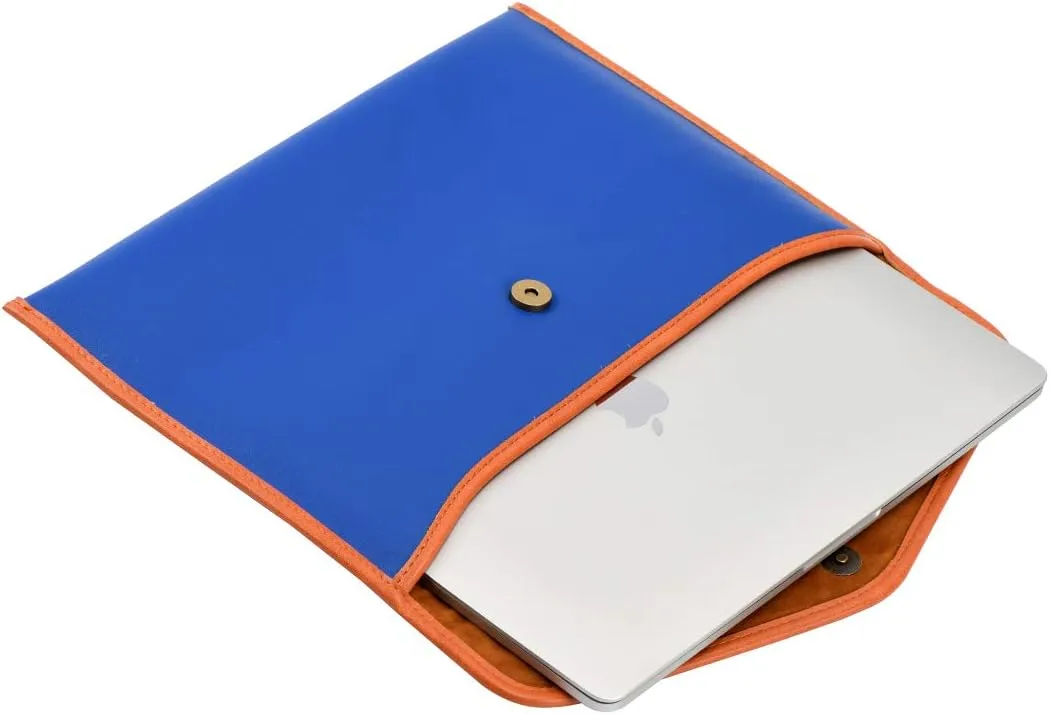 13-13.3" Documents Certificate Laptop Sleeve Case Office File Folder Business Clutch Envelope Bag (Gem Blue)