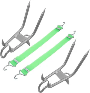 1Pair Climbing Spikes Set Carbon Steel Tree Climbing Tools with Widened Foot Plate for Enhanced Stability and Comfort Essential Gear for Fruit and Tree Climbing
