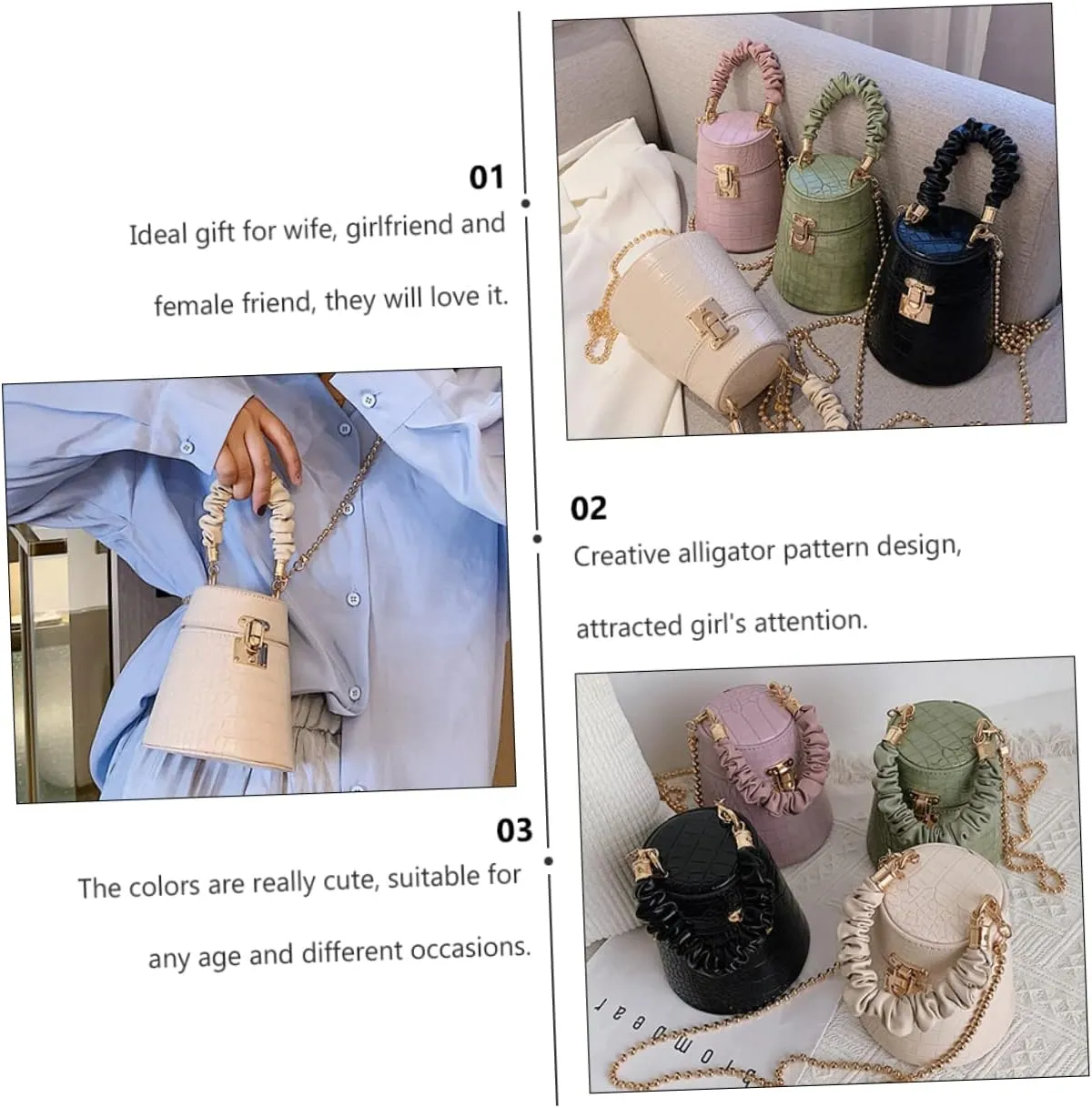 1pc Messenger Bag Bucket Bag Cross Body Bag Crossbody Tote Bags for Women Bag for Women Storage Bag