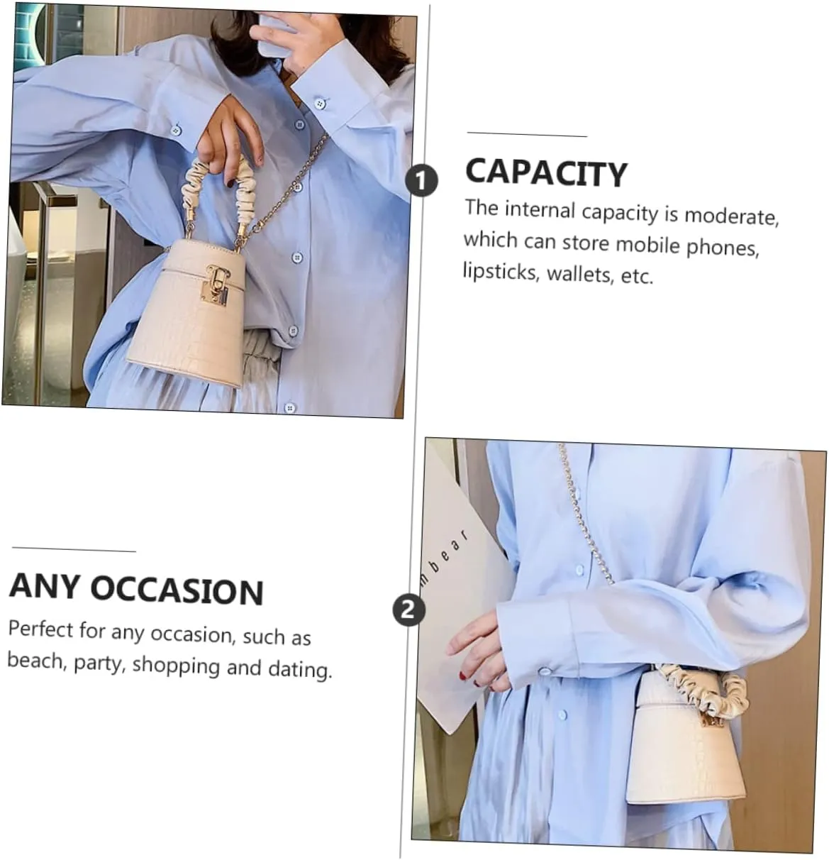1pc Messenger Bag Bucket Bag Cross Body Bag Crossbody Tote Bags for Women Bag for Women Storage Bag