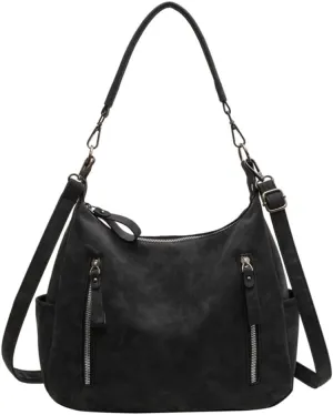 2024 Crossbody Bag Solid Color Shoulder Bag Vintage Bag Large Capacity Shopping Bags for Girl Women Versatile Zipper