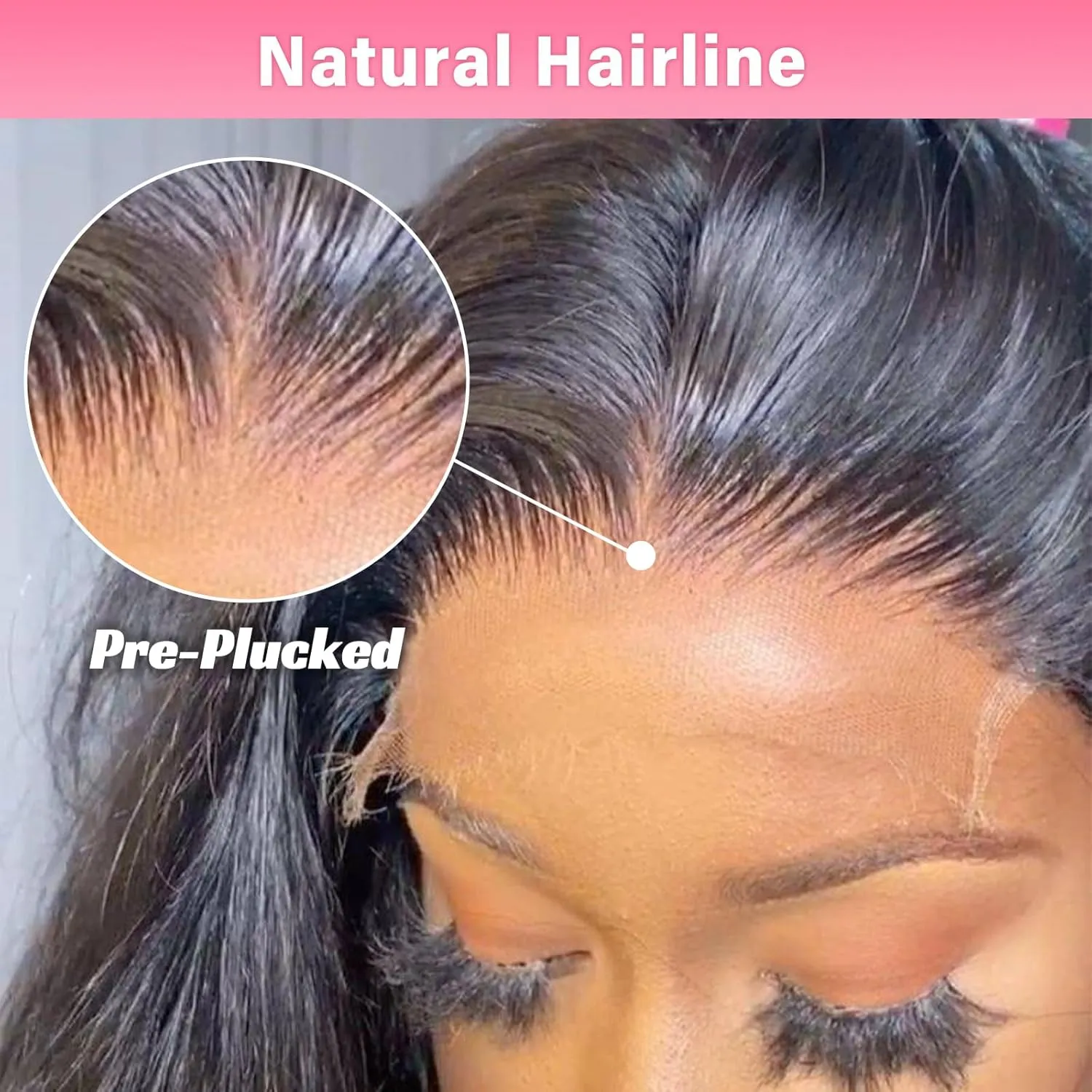 2x6 0.095mm Ultra-Thin Skinlike Real HD Lace Frontal & Closure,Body Wave Natural Hairstyles,Pre-Plucked Invisible Hairline,Unprocessed Virgin Human Hair,Invisible Knots HD Lace,16inch