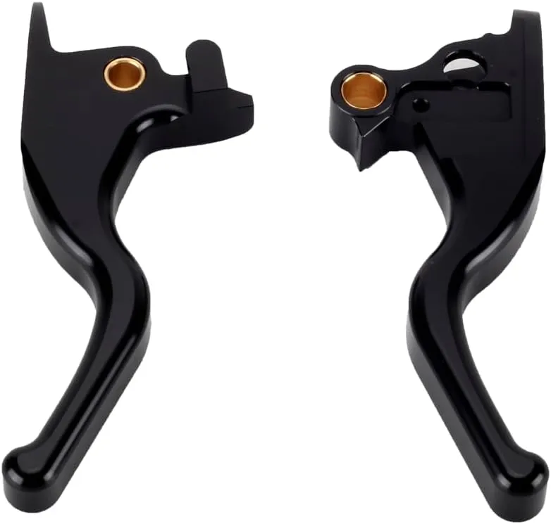 3 Finger 5.9" CNC Shorty Hand Control Lever Kit Brake Clutch Levers Fit for Harley Softail Low Rider S Sport Glide Standard Street Bob 2015-2024