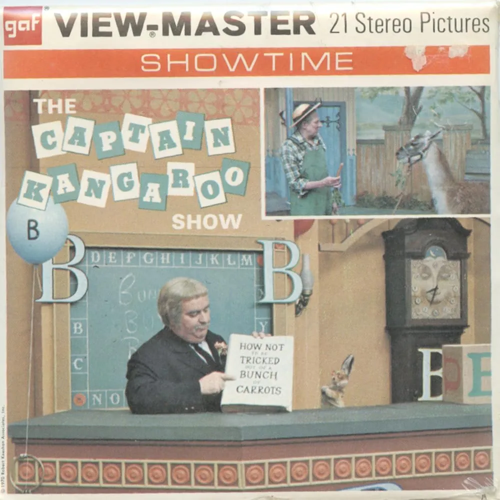 3Dstereo 21 Images from Captain Kangaroo TV Show 1970 - on Location -Needs View-Finder or View-Master viewer