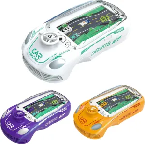 3X Handheld Racing car Game for Kids Interactive Racing Car Breakthrough Adventure Handheld Game Machine Simulation Driving of The Vehicle Player Mode, Steering Wheel