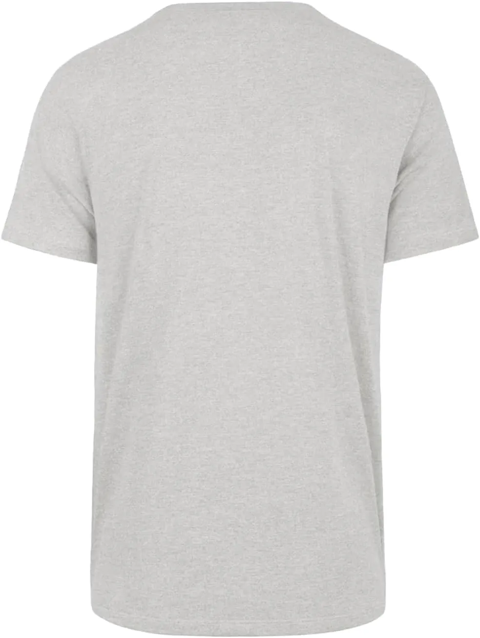 47 MLB Men's Gray Distressed Imprint Primary Logo Wordmark Short Sleeve Baseball T-Shirt