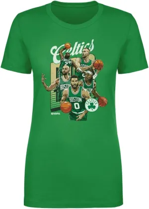 500 LEVEL Boston Celtics Starting 5 Women's T-Shirt