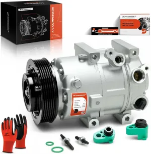 A-Premium Air Conditioner AC Compressor with Clutch Compatible with Hyundai Sonata 2.0L 2.4L 2012-2014, Kia Optima 2.0L 2.4L 2012-2018