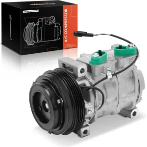 A-Premium Air Conditioner AC Compressor with Clutch Compatible with Suzuki Grand Vitara 2.5L 2004-2005, Grand Vitara 2.7L 2001, XL-7 2.7L 2002-2003, 10S13C Style