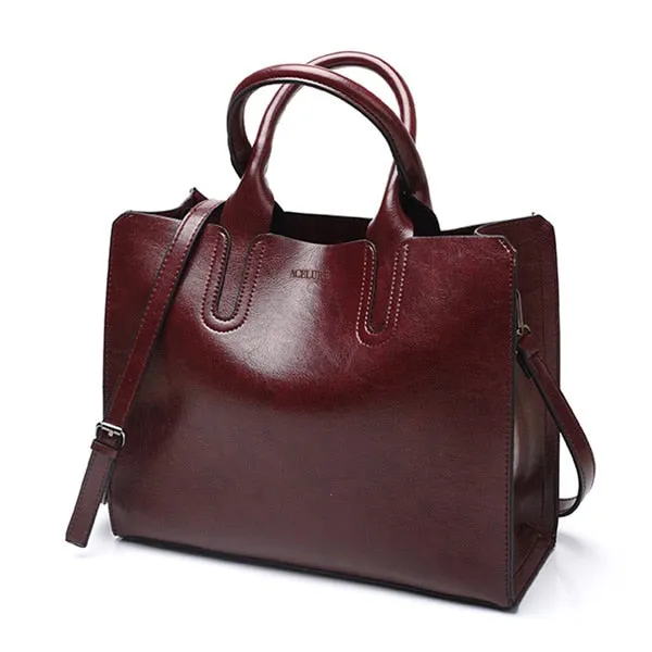 ACELURE Women Shoulder Bag Female Causal Totes for Daily Shopping All-Purpose High Quality Dames Handbag Leather Bags for Women