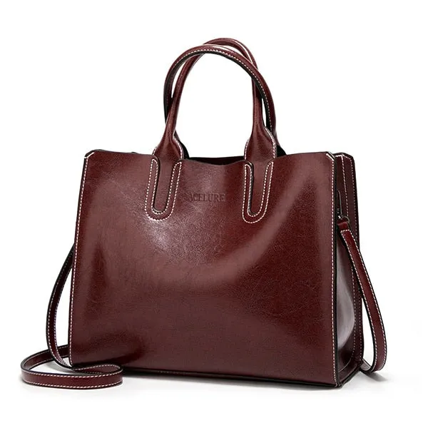 ACELURE Women Shoulder Bag Female Causal Totes for Daily Shopping All-Purpose High Quality Dames Handbag Leather Bags for Women