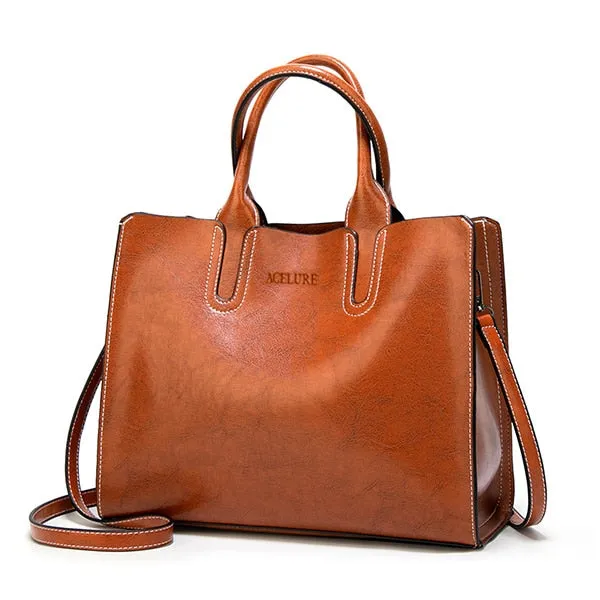 ACELURE Women Shoulder Bag Female Causal Totes for Daily Shopping All-Purpose High Quality Dames Handbag Leather Bags for Women
