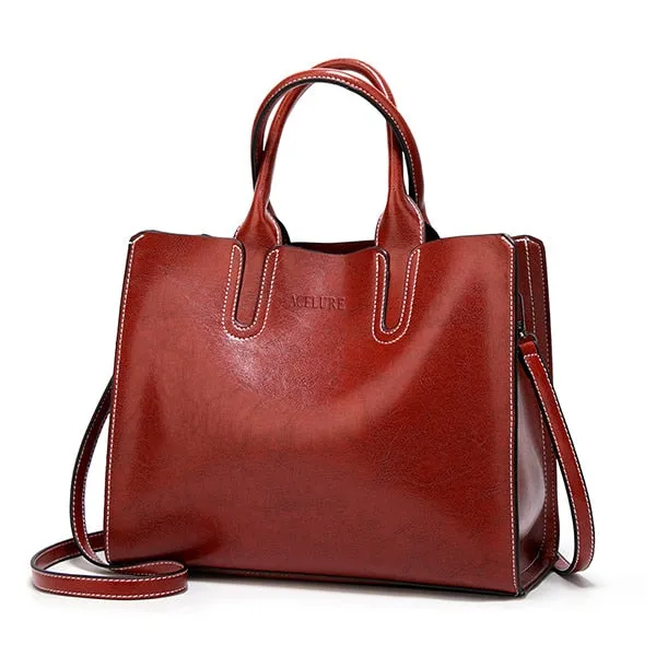 ACELURE Women Shoulder Bag Female Causal Totes for Daily Shopping All-Purpose High Quality Dames Handbag Leather Bags for Women