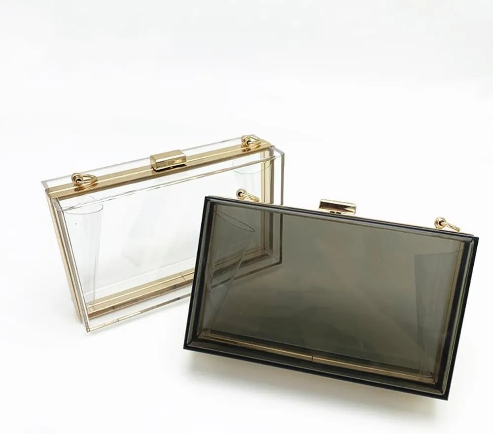 Acrylic Purses and Handbags for Women Clear Clutch Banquet Evening Crossbody Handbag Clutch Bags for Women Banquet