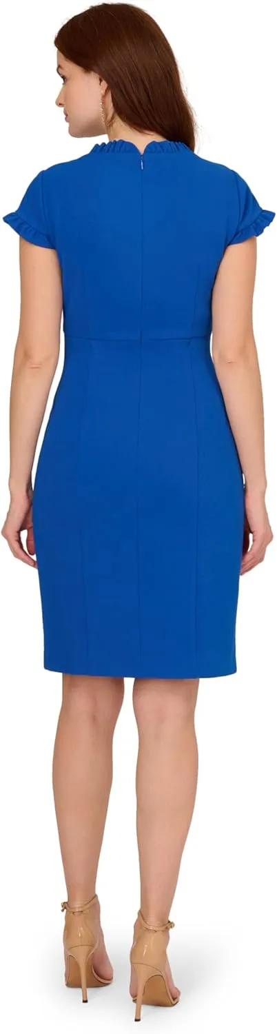 Adrianna Papell Women's Micro Ruffled Sheath Dress