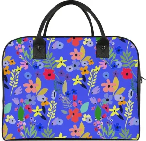 Adult Shoulder Nylon Colorful Floral Retro Handbag for Business Trip 13" X 19" X 8"
