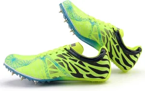 AIRFUL Mens Track and Field Shoes Sprint Sport Sneakers Boys Professional Training Racing Running Shoes Athletic Running Shoes for Kids (Color : Green, Size : 8.5 Women/7 Men)