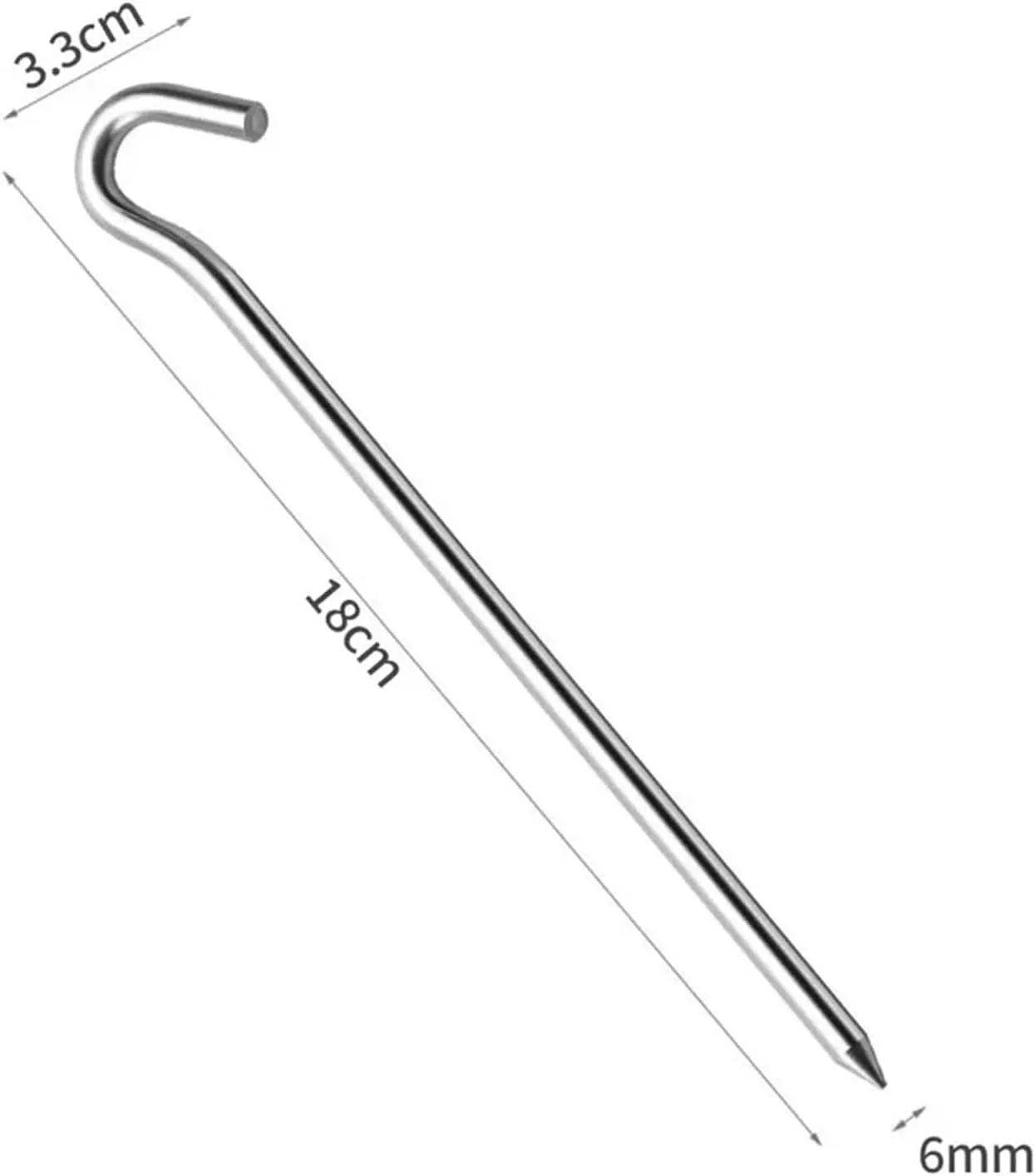 Aluminum Tent Stakes Pegs, Outdoor Travel Camping Tarpaulin Stakes Ground Stakes, Strong and Lightweight Tent Stakes Awning(Rhombus)