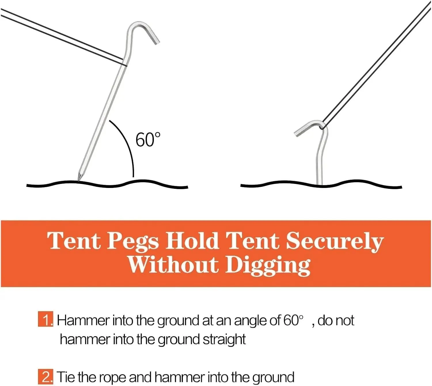 Aluminum Tent Stakes Pegs, Outdoor Travel Camping Tarpaulin Stakes Ground Stakes, Strong and Lightweight Tent Stakes Awning(Rhombus)