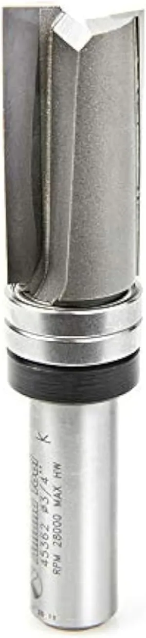 Amana Tool - 45362 Carbide Tipped Down Shear Face Plunge Template 3/4 Dia x 1-1/2 x 1/2 In