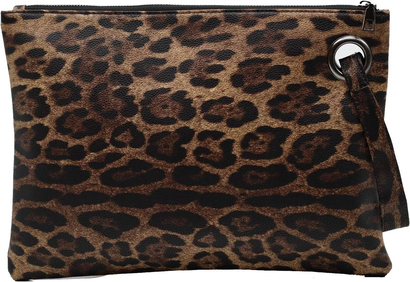 Amaze Womens Oversized Clutch Bag Large PU Leather Pouch Evening Handbags Envelope Purse with Wristlet Shoulder Lady