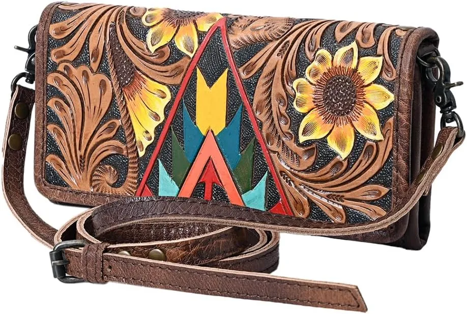 American Darling Hair On Genuine Leather Women Bag Western Handbag Purse