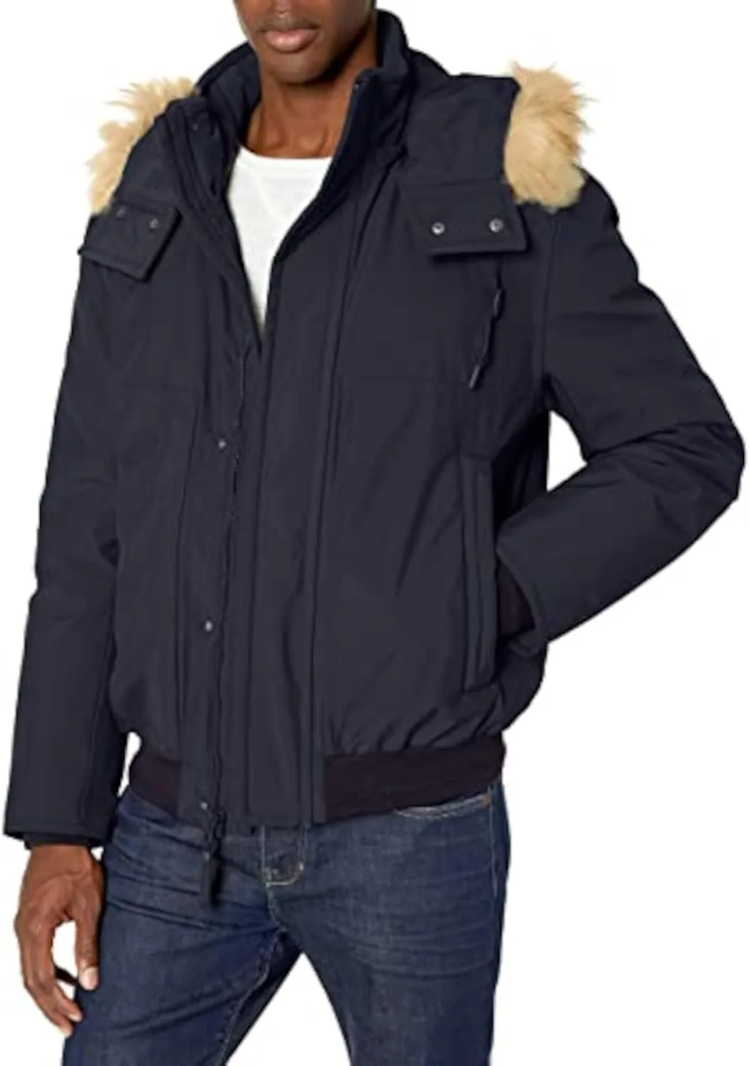 Andrew Marc Men's Mid Length Down Jacket