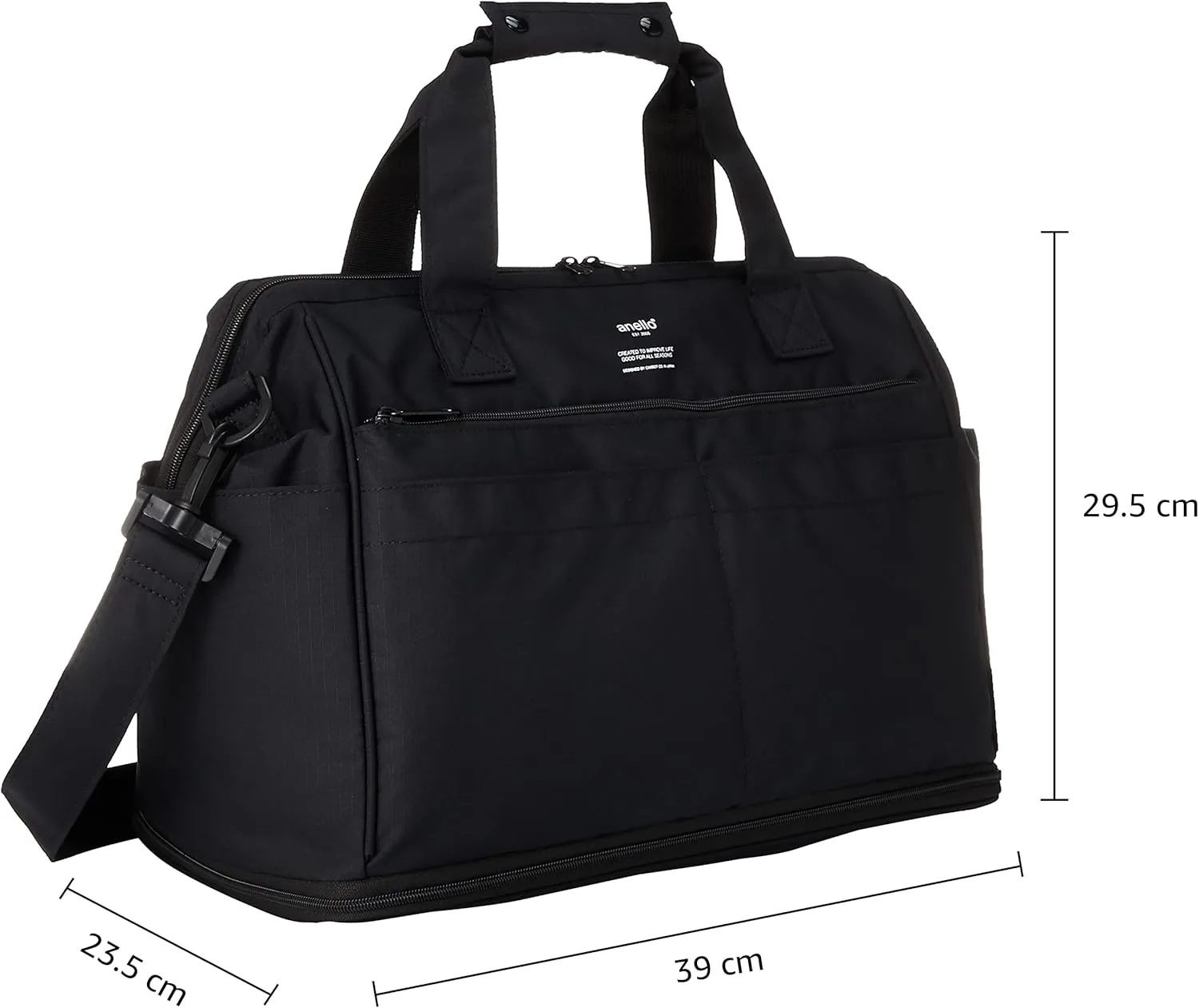 anello(アネロ) Women 2-Way Expansion Boston Bag