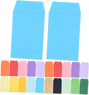 Angoily 80pcs Solid Envelopes for Money Keys Coins Decorative Photo Letter Pockets