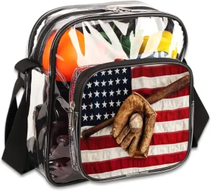 Animals Cookies Clear Crossbody Bag Clear Messenger Bag Shoulder Bags Clear Purse Stadium Approved