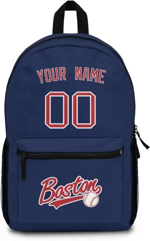 ANTKING Boston Backpack Travel Bags Custom Name Number for Men Women Youth Gift