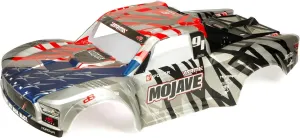 ARRMA 1/7 Painted Body, Silver/Red: Mojave 6S BLX, ARA411005