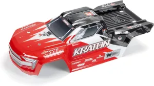 ARRMA Kraton 4x4 BLX Painted Decaled Trimmed Body (Red/Black), ARA402358