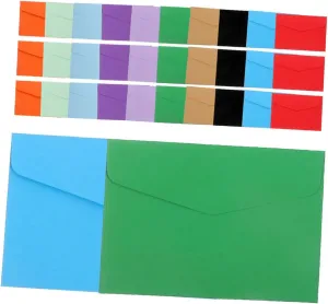 Artibetter 70pcs Colorful Coin Envelopes Key Cash Stuffers Decorative Money Envelopes