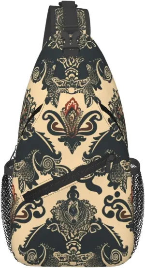 Asian Elephants Cross Chest Bag Diagonally Sling Backpack Outdoor Travel Cycling Bag for Men Women