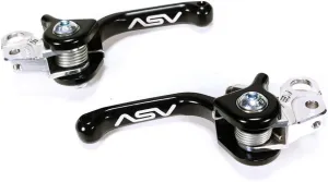 ASV F3 Series Unbreakable Front and Rear Brake Levers for Yamaha PW50 (2004-2024) (Black) - RFF30303-k