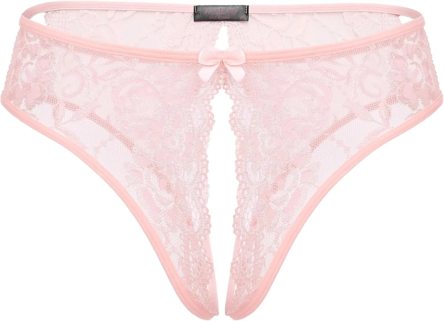 Avidlove Women Lace Panties Sexy Underwear Floral Lace Briefs with Cute Bow Center