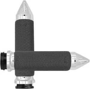 Avon Grips Chrome Memory Foam Spike Grips MF-63A-CH-FL-SP