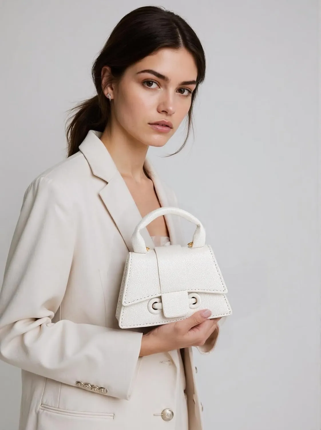 Ayliss Mini Crossbody Handbag Women's Purse Clutch Cute Mini Trendy Bag Top Handle PU Leather Shoulder Bag