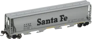 Bachmann Industries Inc. Canadian 4-Bay Cylindrical Grain Hopper Santa Fe - N Scale