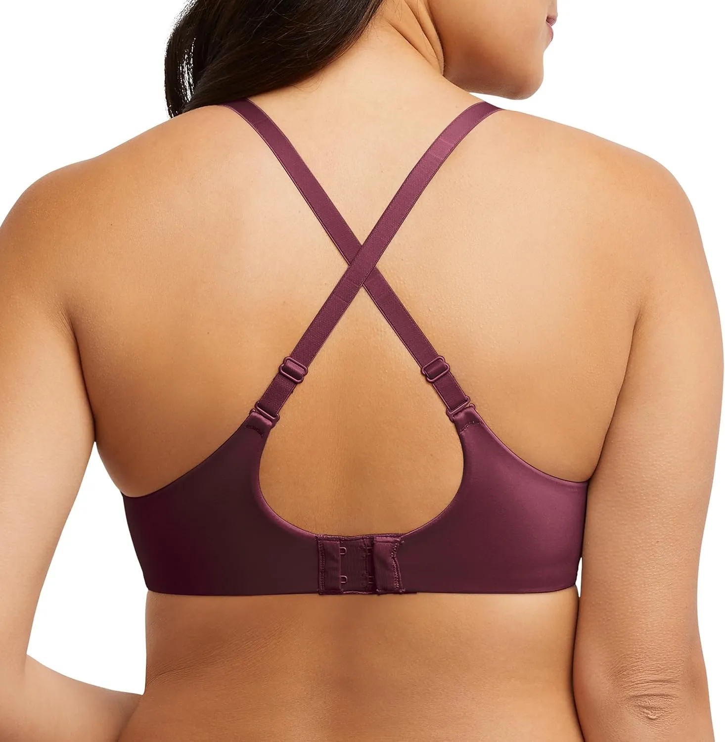 Bali Women's Lace Underwire Bra, One Smooth U Comfort Stretch Full-Coverage Convertible Bra