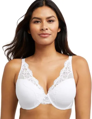 Bali Women's Lace Underwire Bra, One Smooth U Comfort Stretch Full-Coverage Convertible Bra