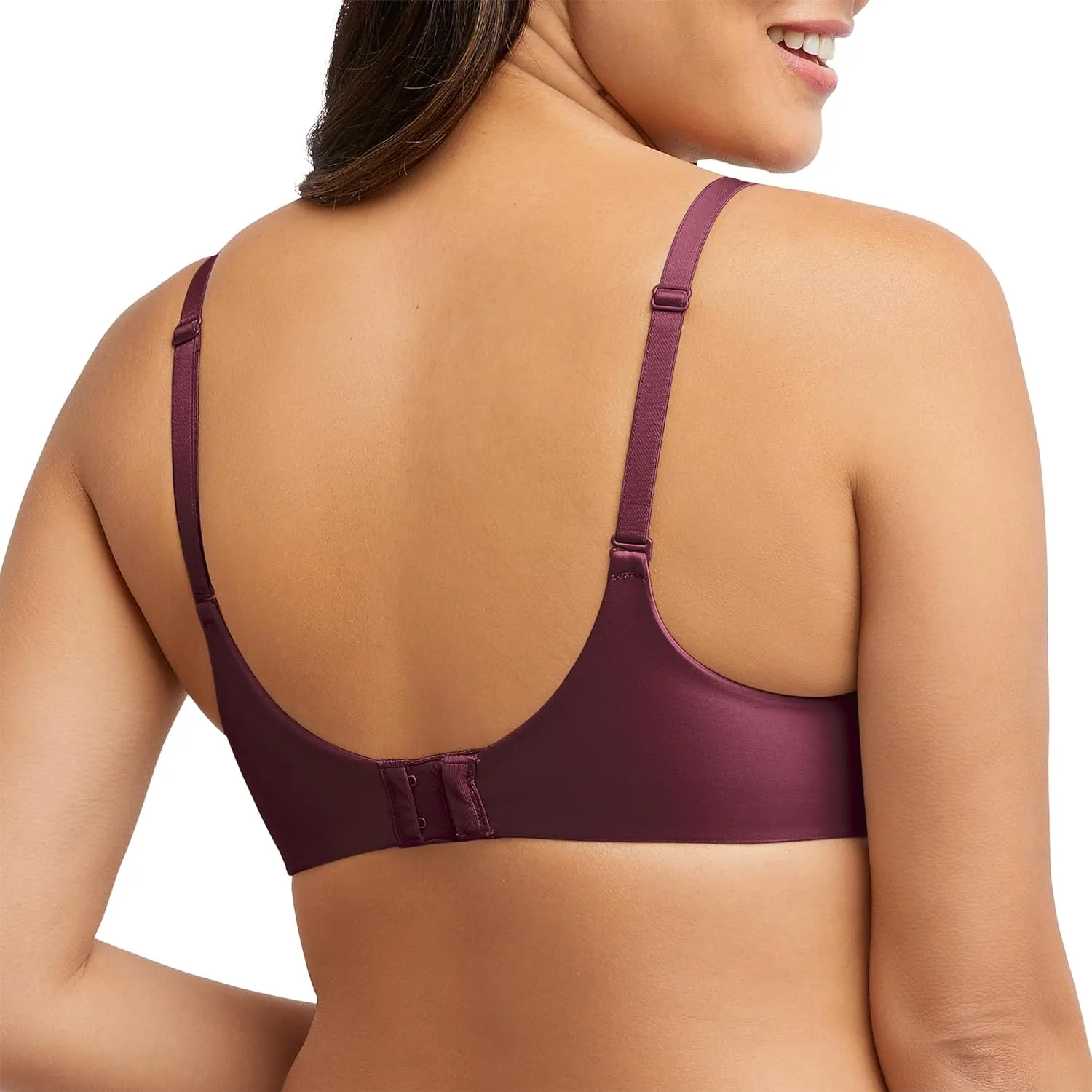 Bali Women's Lace Underwire Bra, One Smooth U Comfort Stretch Full-Coverage Convertible Bra