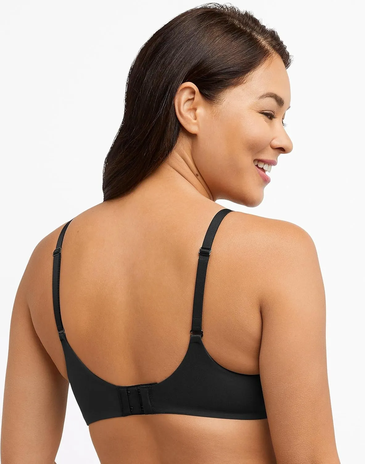 Bali Women's Lace Underwire Bra, One Smooth U Comfort Stretch Full-Coverage Convertible Bra