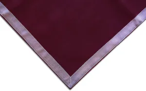 Baron Barclay Deluxe Suede Square Table Cover - 54" - Burgundy