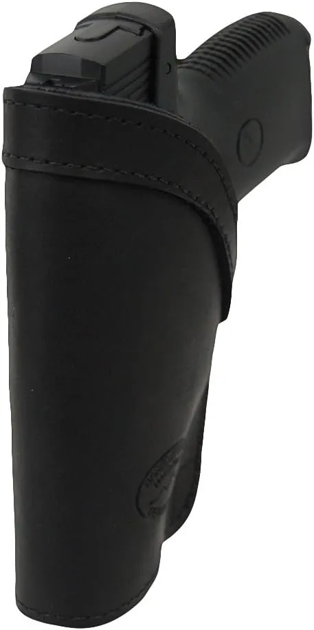 Barsony New Black Leather Inside The Waistband Holster for S&W M&P Shield with Laser