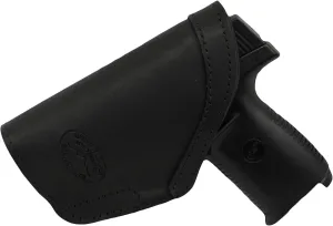 Barsony New Black Leather Inside The Waistband Holster for S&W M&P Shield with Laser