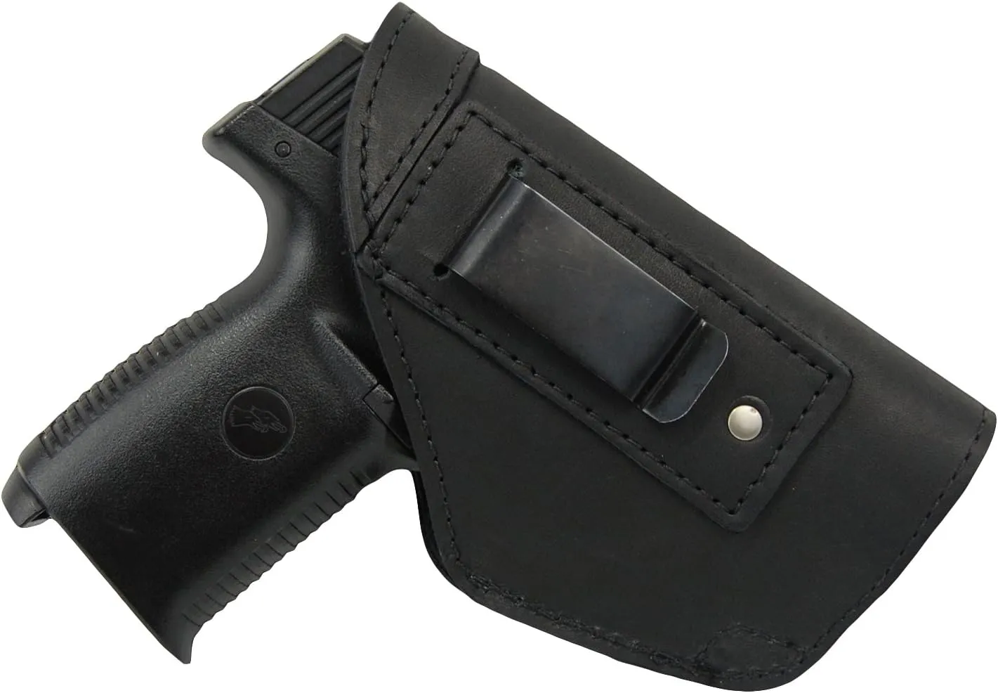 Barsony New Black Leather Inside The Waistband Holster for S&W M&P Shield with Laser